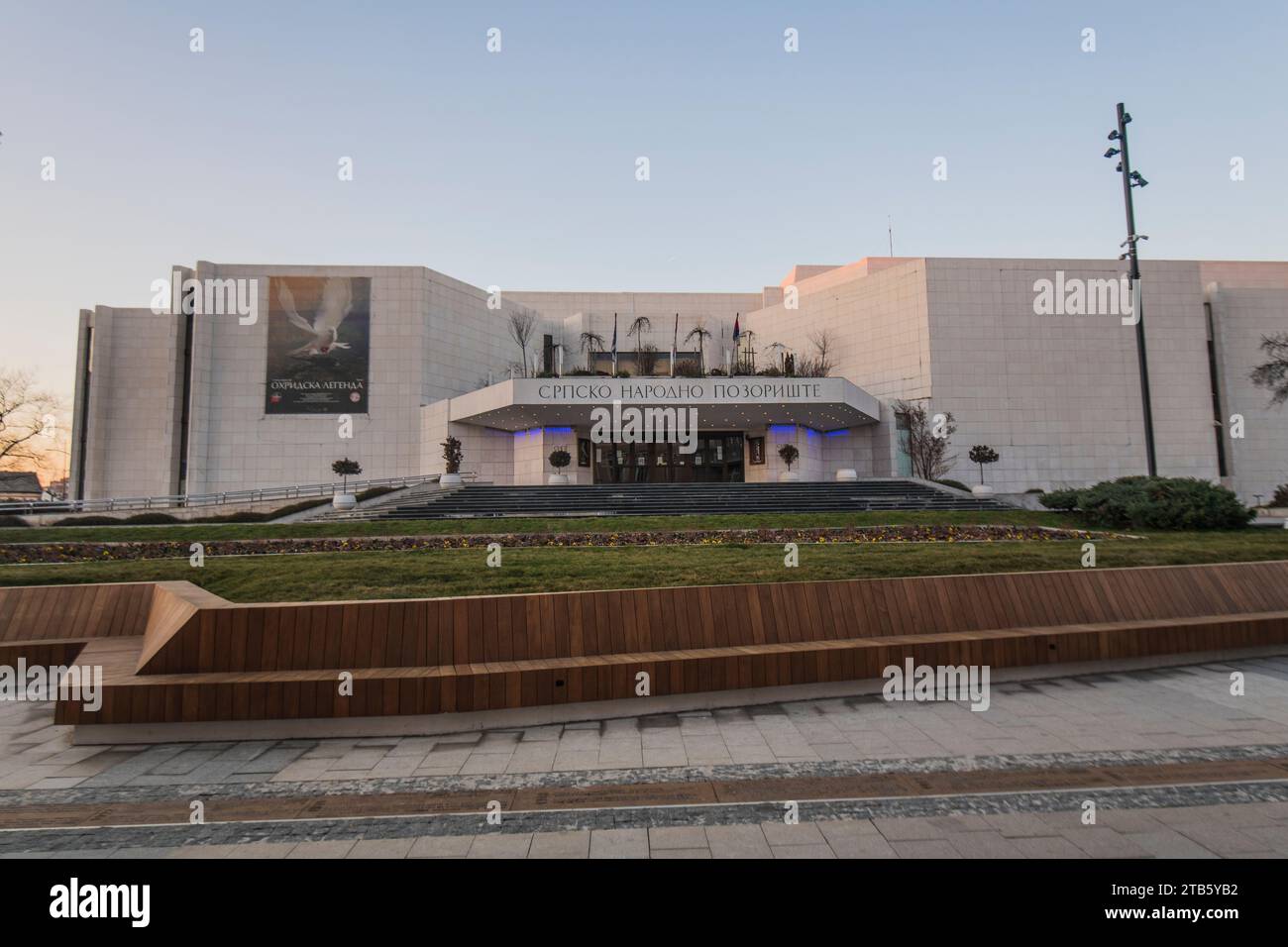 Novi Sad: Serbisches Nationaltheater. Serbien Stockfoto