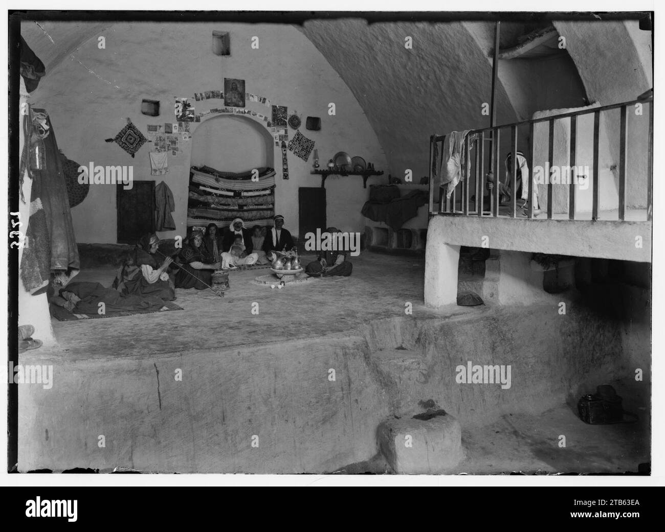 Wady Shaib Es-Salt, Amman, etc. ein Haus in Es-Salt. Zeigt das Innere eines Bauernhauses. Stockfoto