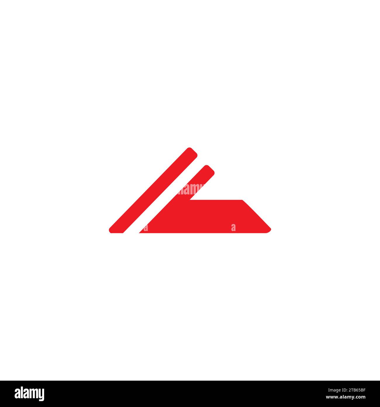 AL-Logo einfach. Buchstabe A Initial Stock Vektor