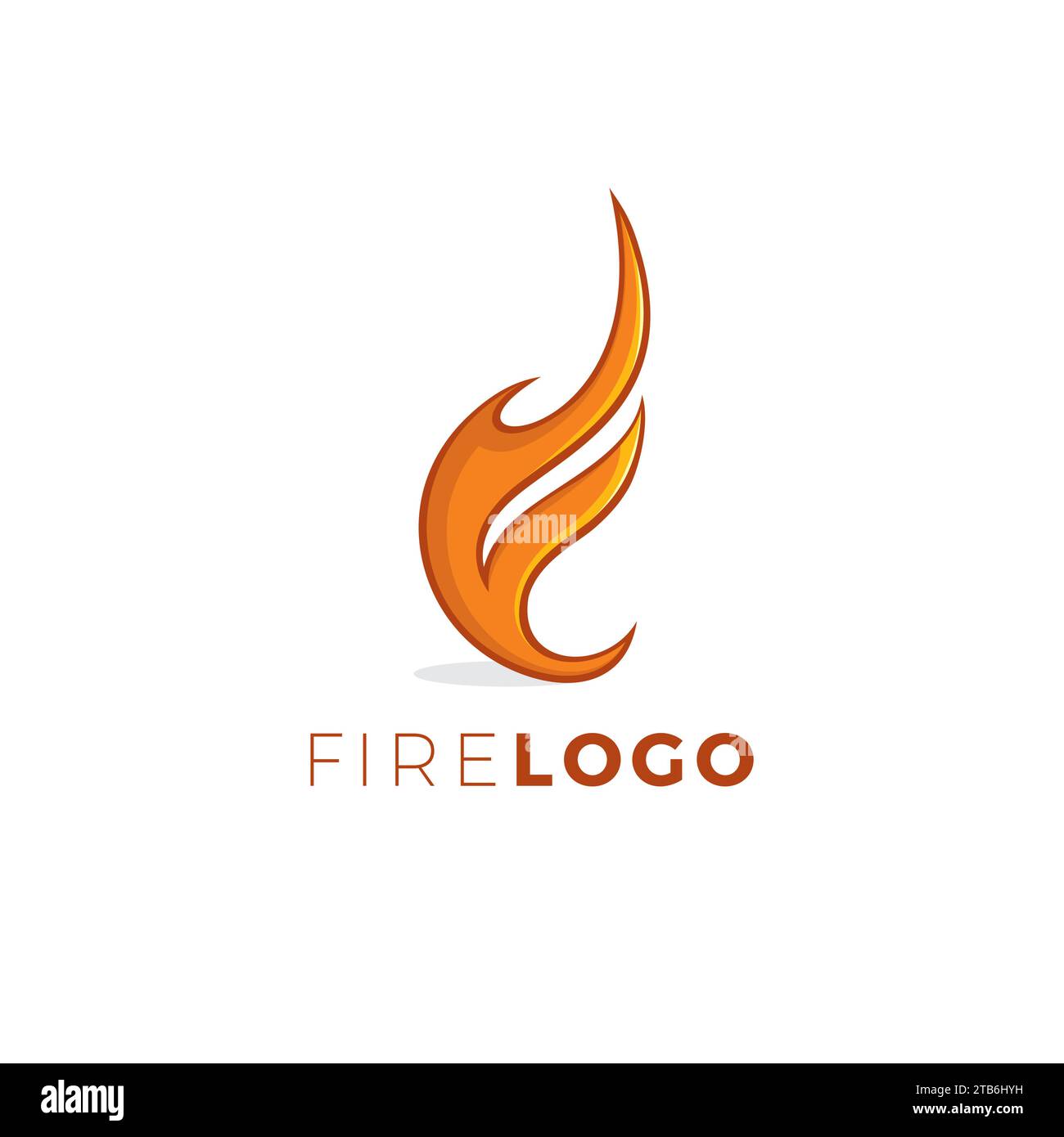 Fire Logo Buchstabe F. Fire Icon Design Stock Vektor