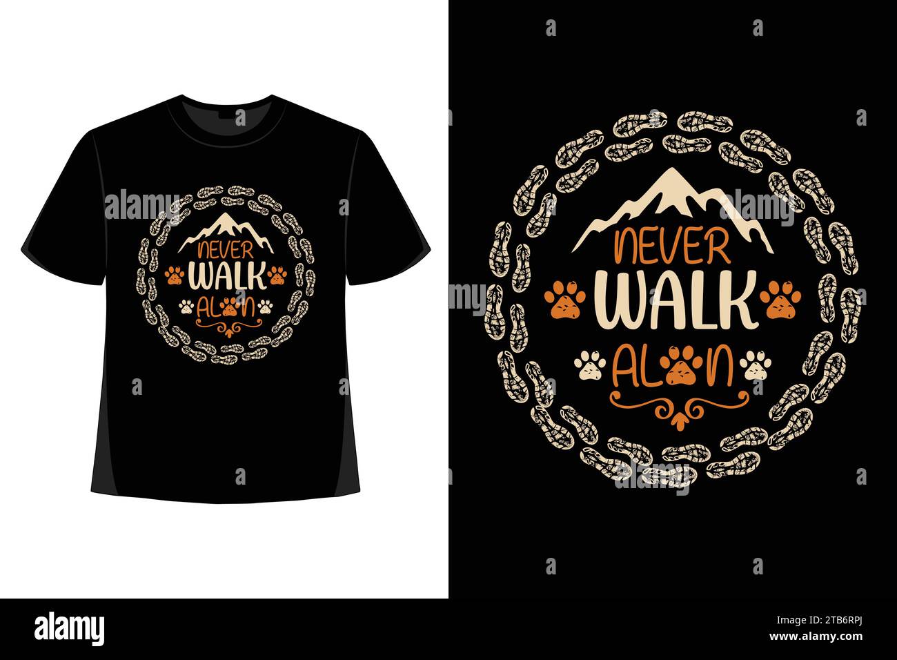 Wandern T-Shirt Design, Vintage Berg Schriftzug, Abenteuer T-Shirts, grafisches Vektorelement, Wanderer Typografie Stock Vektor