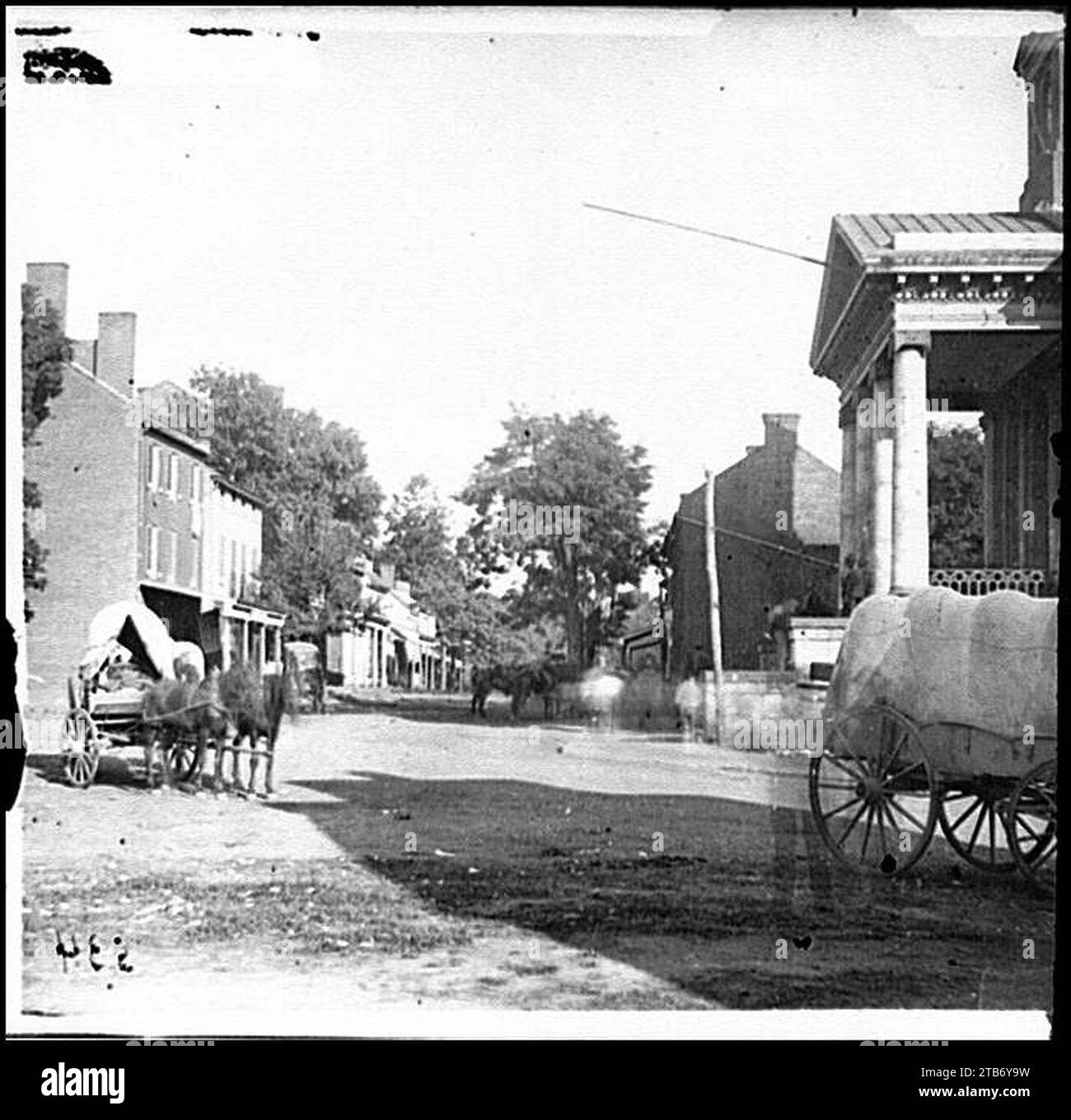 Warrenton, Virginia Straße vor dem Gericht Stockfoto