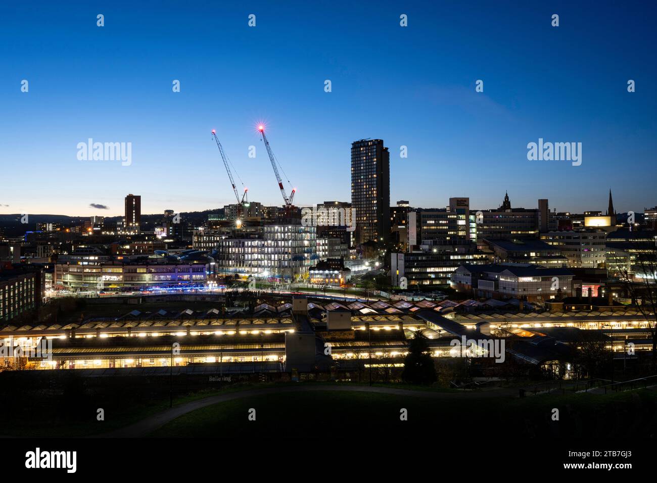 Skyline, Sheffield 2023 Stockfoto