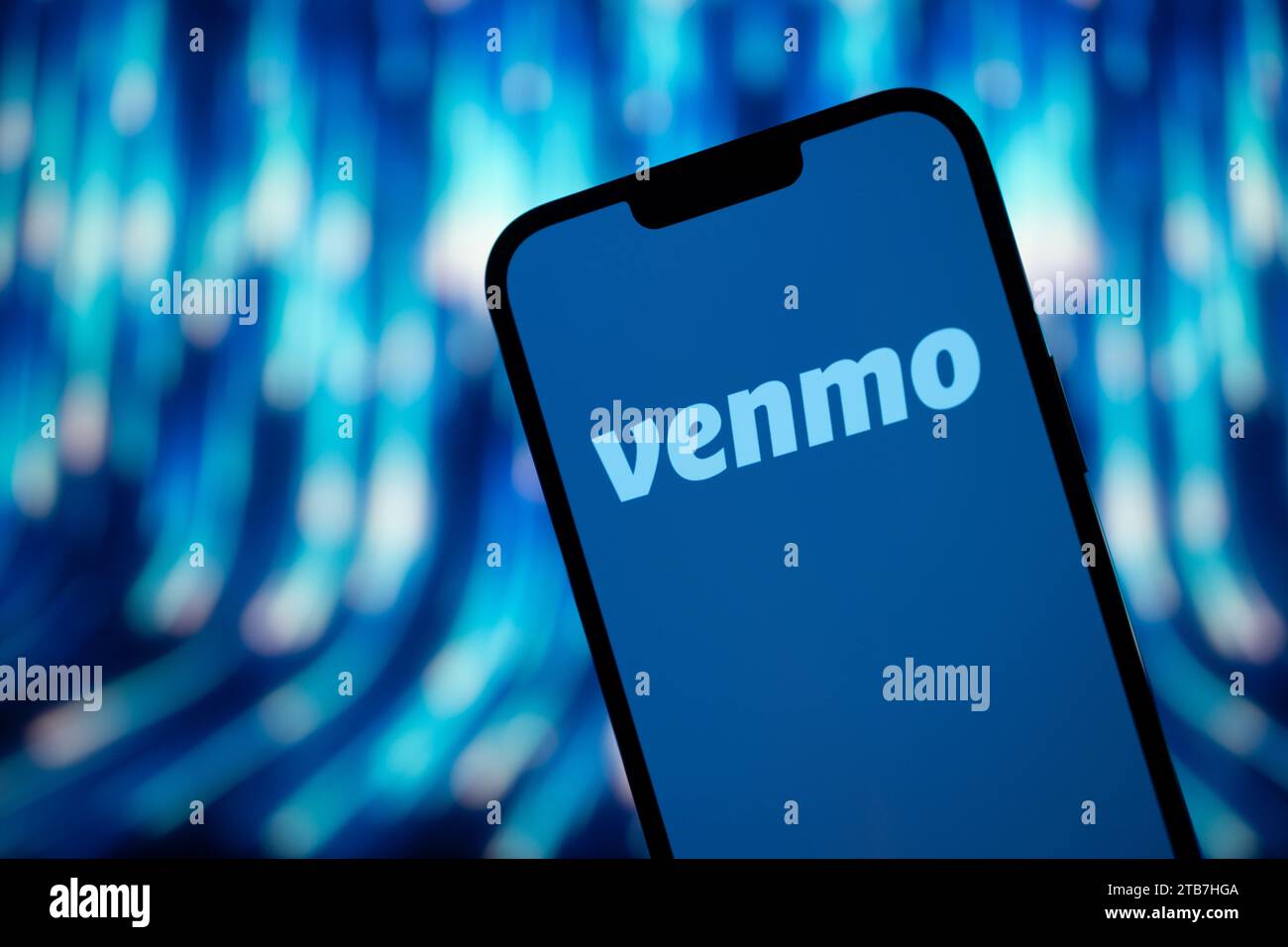 Das Venmo-Logo ist in dieser Abbildung am 4. Dezember 2023 in Warschau, Polen, zu sehen. Stockfoto