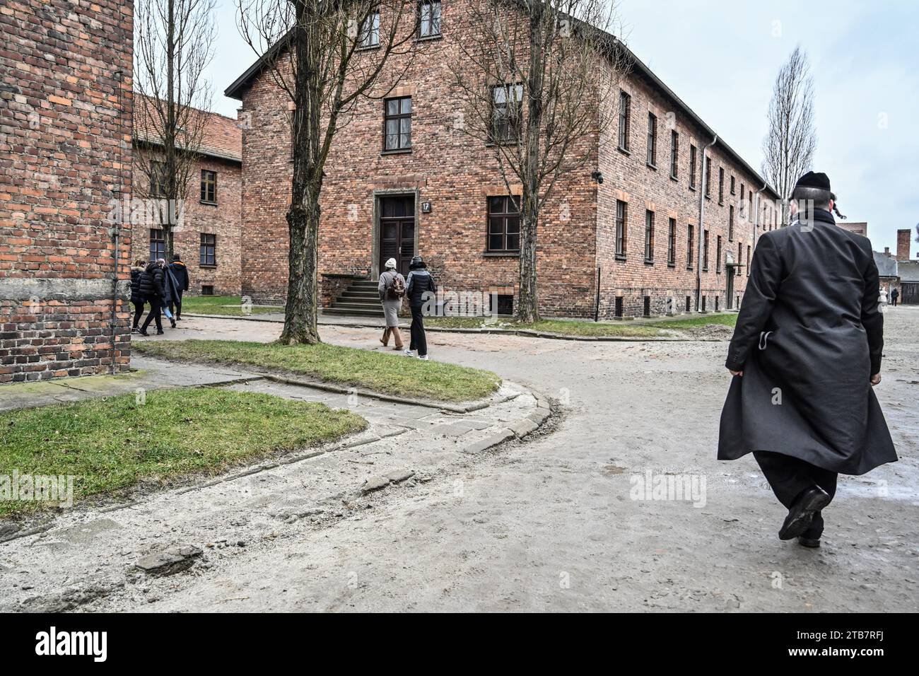 Polen: Auf dem Territorium der Städte Oswiecim und Brzezinka (Birkenau), das Konzentrationslager Auschwitz I, das zu einem n gehört Stockfoto