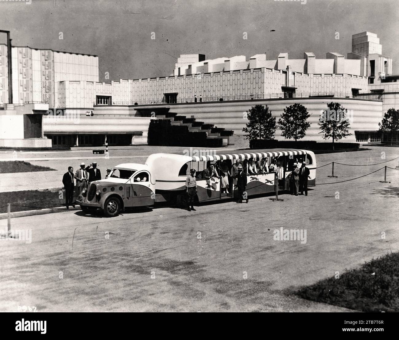 1933 Yellow Coach Greyhound 2 - Oldtimer-Bild Stockfoto