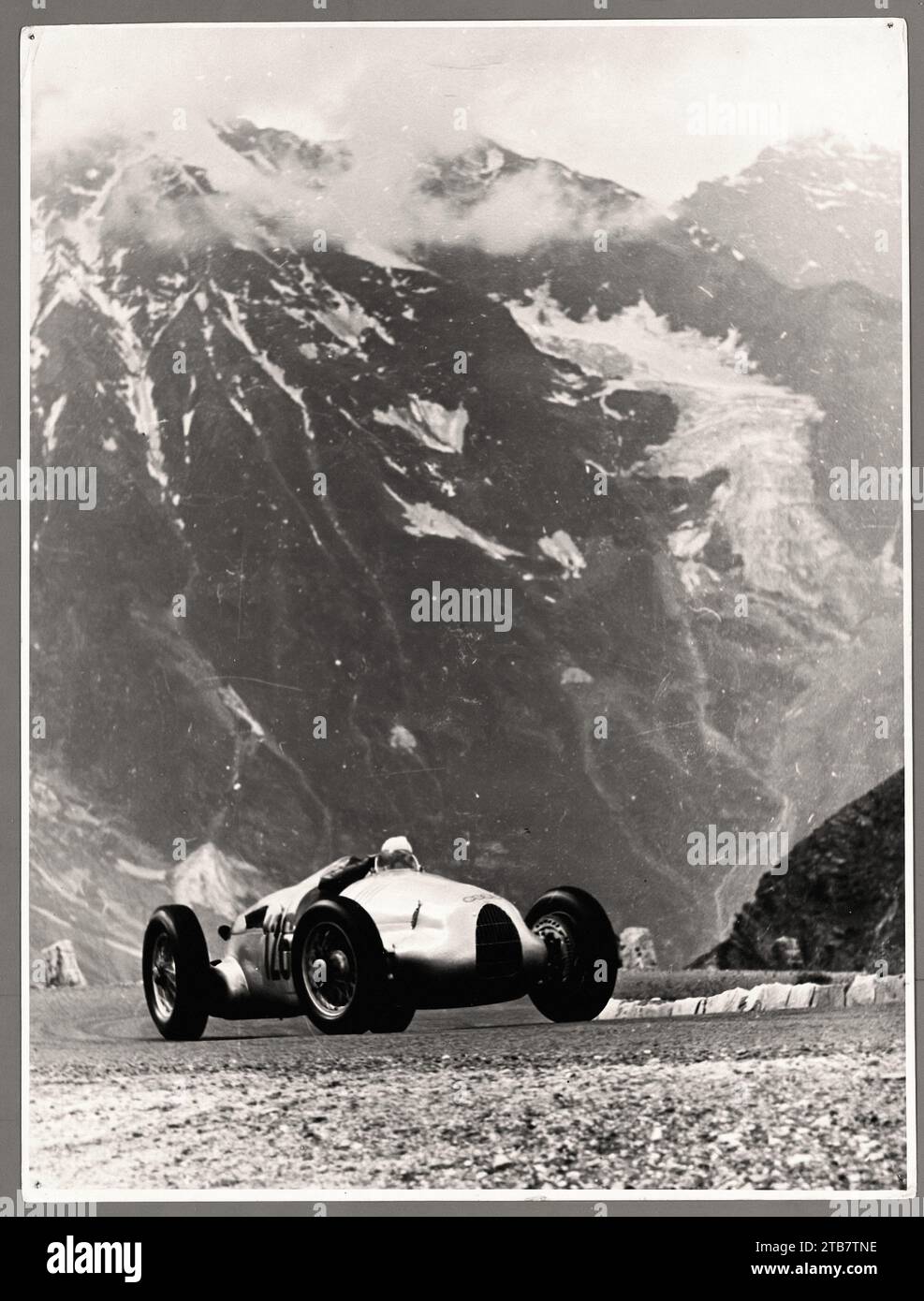 1938 Auto Union Typ D 00001 – Oldtimer-Bild Stockfoto