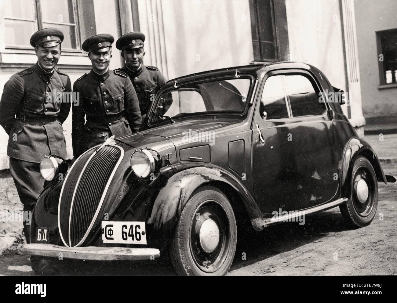 Fiat Topolino Sofia 1940er Jahre - Oldtimer-Bild Stockfoto