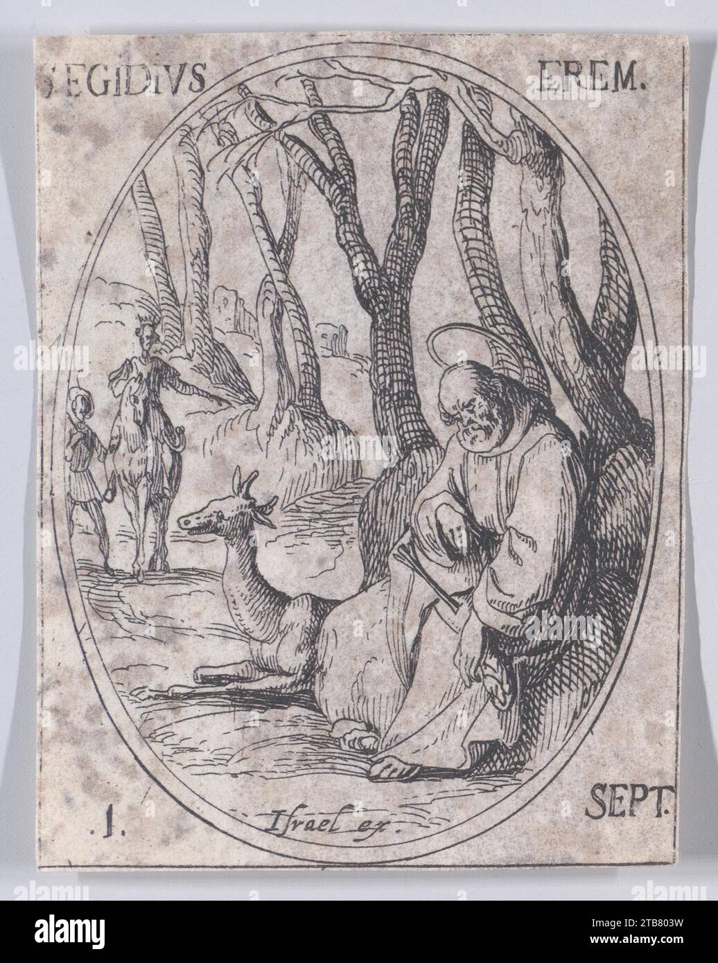 S. Gilles, ermite (St. Giles, Eremit), 1. September, aus Les Images de