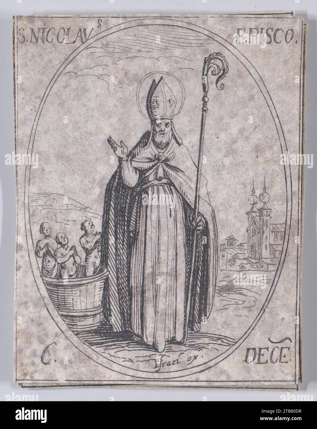 S. Nicolas, eveque (St. Nikolaus, Bischof), 6. Dezember, aus „Les