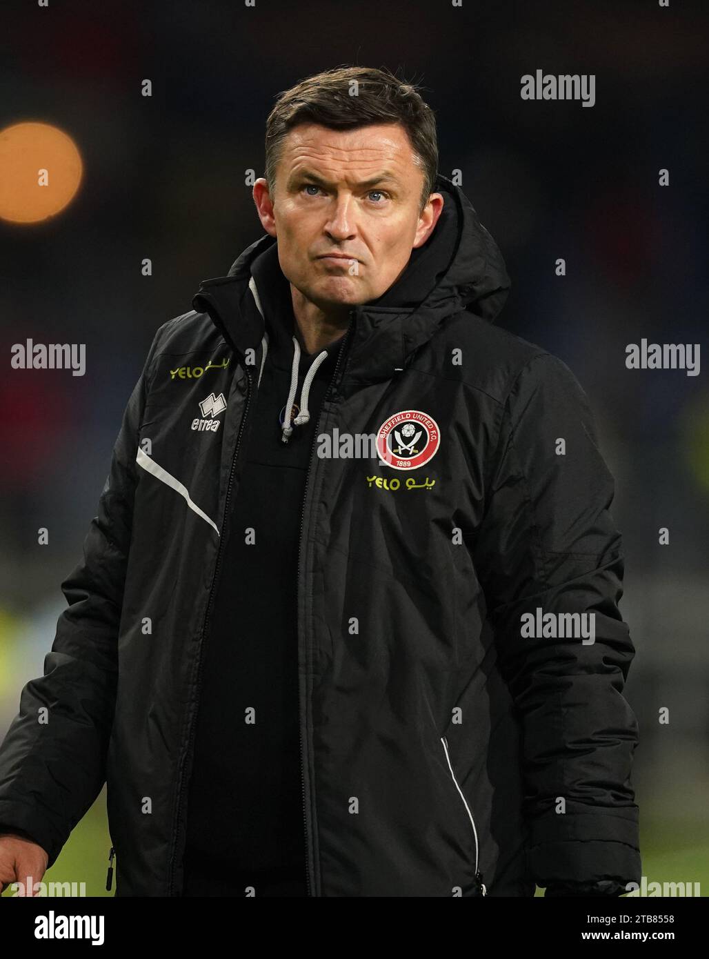 Aktenfoto vom 02.12.2023 von Sheffield United Manager Paul Heckingbottom. Sheffield United hat den Trainer Paul Heckingbottom entlassen, wie der Premier League-Club mitteilte. Ausgabedatum: Dienstag, 5. Dezember 2023. Stockfoto