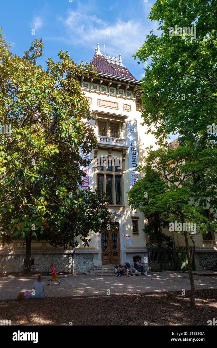 Lyon (Zentralfrankreich): Das Museum „Institut Lumiere“ im Bezirk Montplaisir Stockfoto