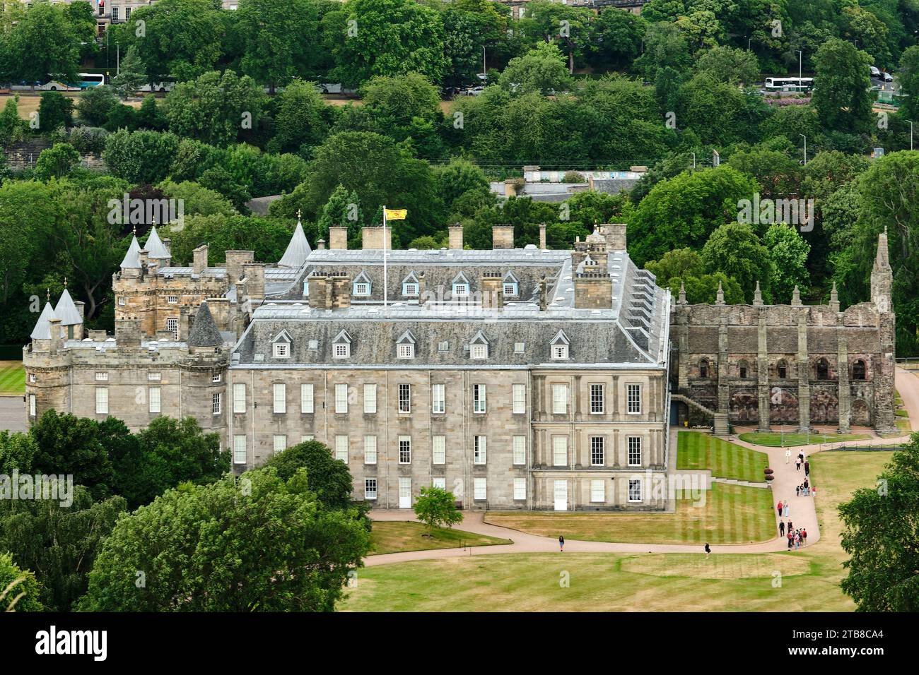 Holyrood Palace oder Holyroodhouse in Edinburgh, Schottland Stockfoto