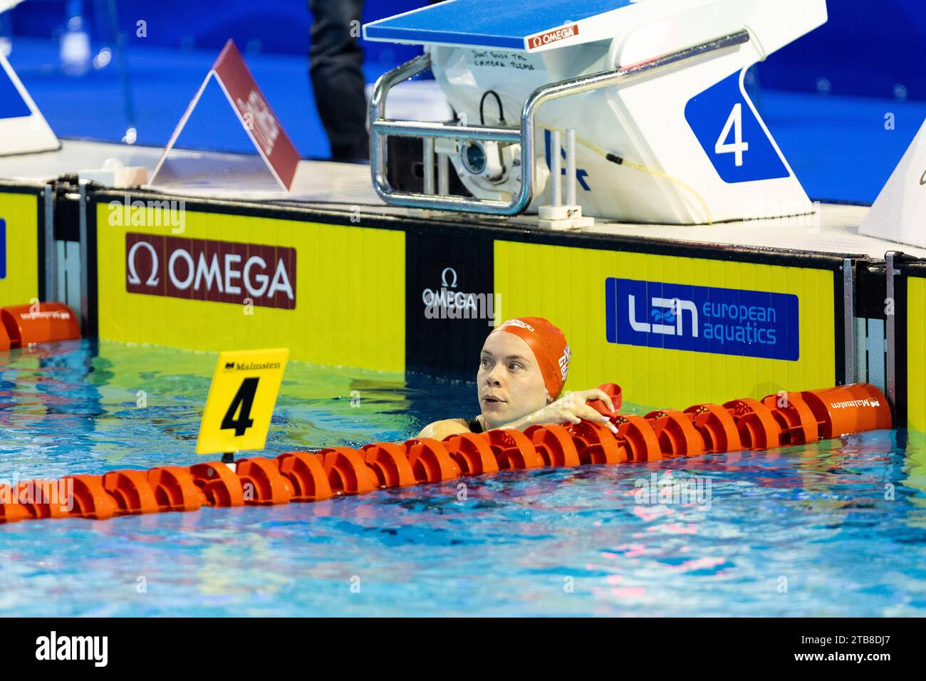 Hopkin Anna aus Großbritannien während der 50-m-Freistil-Heats der Frauen bei der LEN Kurzkurs-Europameisterschaft 2023 am 5. Dezember 2023 in Otopeni, Rumänien - Foto Mihnea Tatu/Lightspeed Images/DPPI Credit: DPPI Media/Alamy Live News Stockfoto