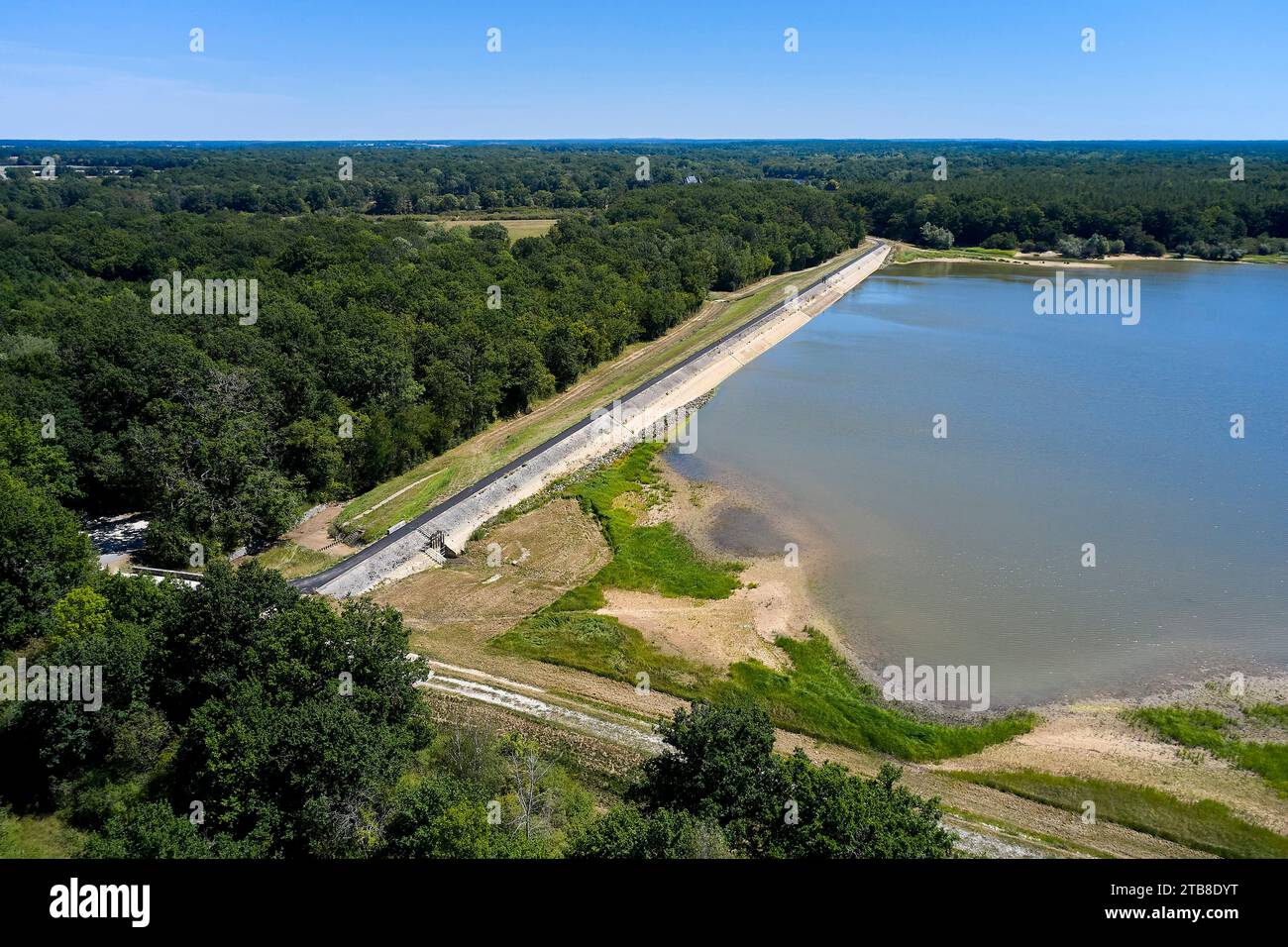 Aus der Vogelperspektive des Teichs „etang de la Tuilerie“ im