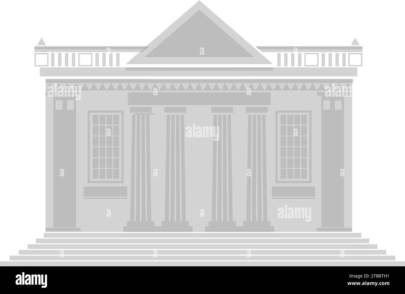 Bank Building Vektor Geld und Finanzen Symbol Stock Vektor