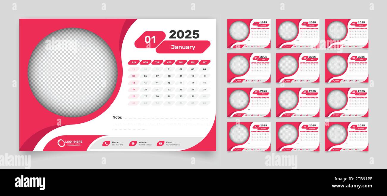 Simple 2025 year calendar kaufen Alamy
