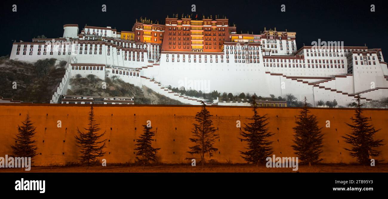 Potala Palace in Lhasa; Lhasa, Tibet Stockfoto