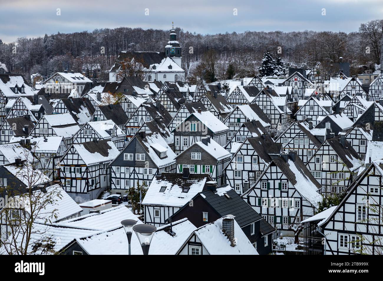 Das historische Zentrum von Freudenberg in Deutschland Stockfoto