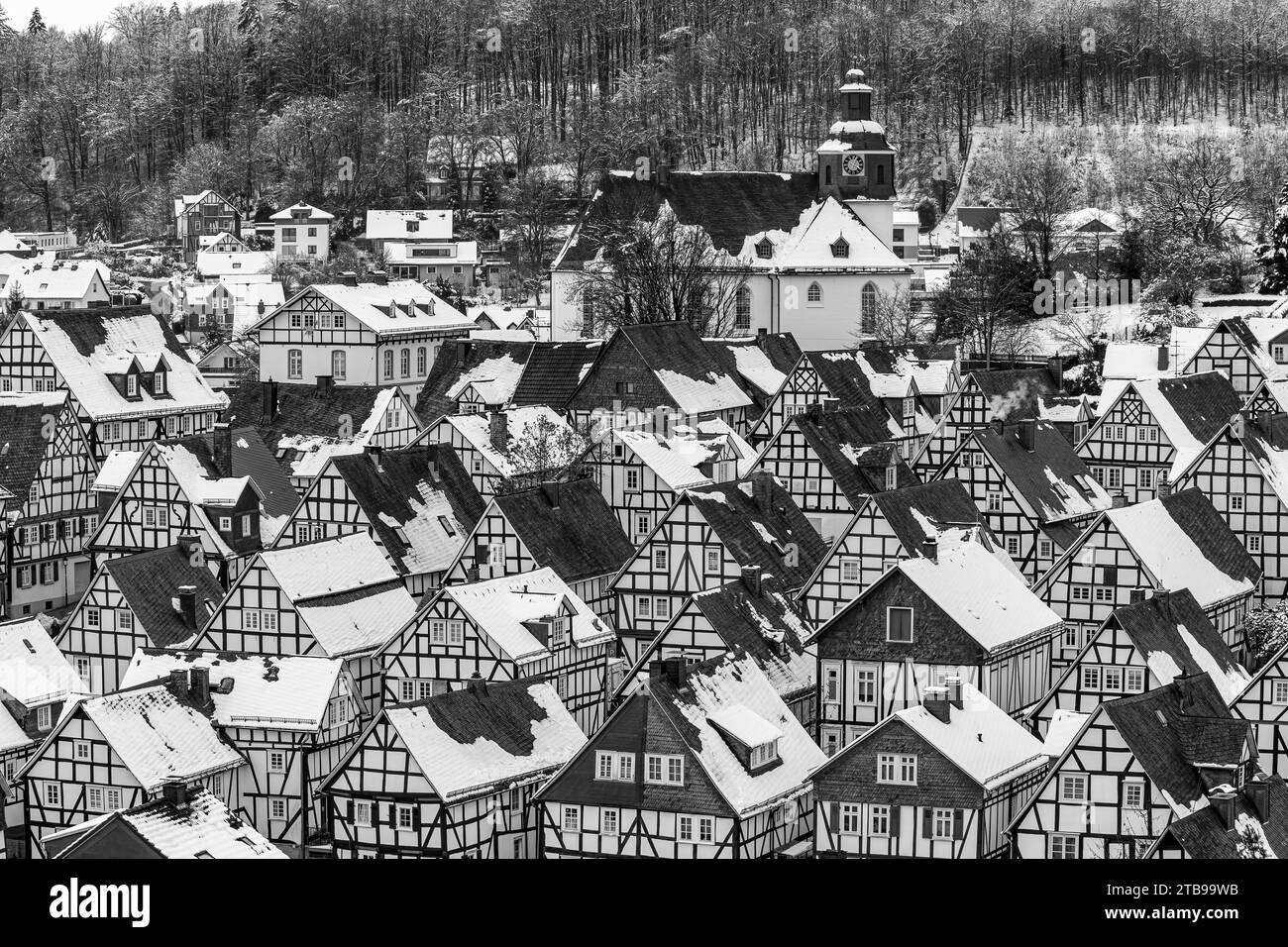 Das historische Zentrum von Freudenberg in Deutschland Stockfoto