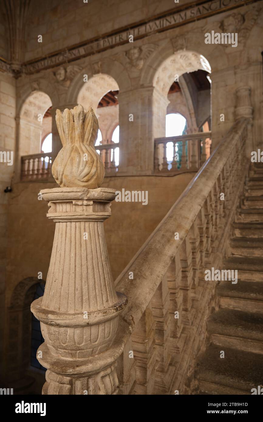 Escalera Staircase de Soto Convento de San Esteban Salamanca, Spanien Stockfoto