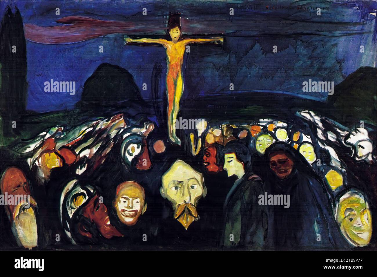 Golgatha. Edvard Munch. 1900. Stockfoto