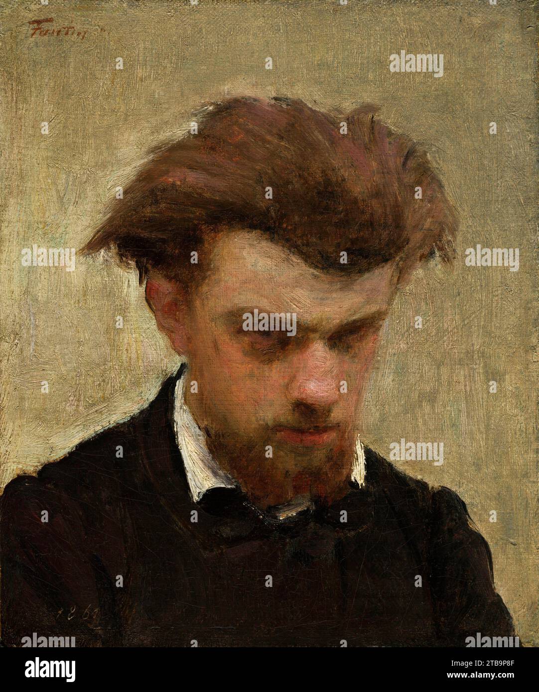 Henri Fantin-Latour. Selbstporträt. 1861 Stockfoto