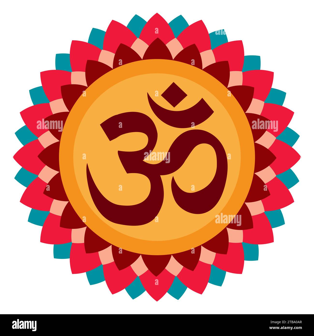 Hindu om aum Symbol in Sanskrit Sprache Stock Vektor Hindu om aum Symbol in Sanskrit Sprache Stock Vektor