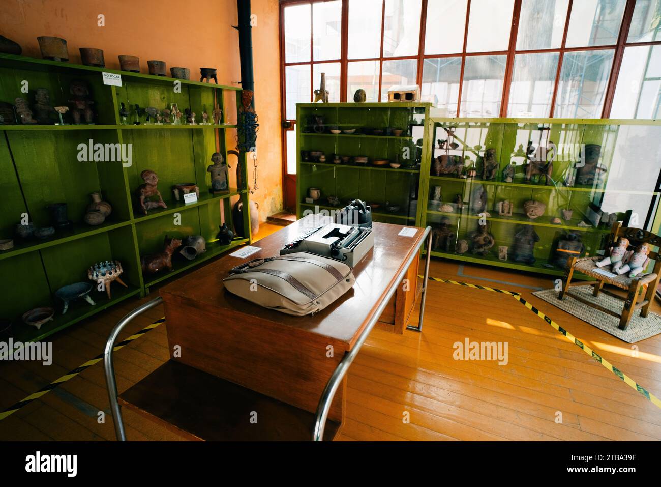 Mexiko-Stadt, Mexiko - 21. Juli 2023 - Diego Rivera und Frida Kahlo Home Studio in Mexiko-Stadt. Hochwertige Fotos Stockfoto