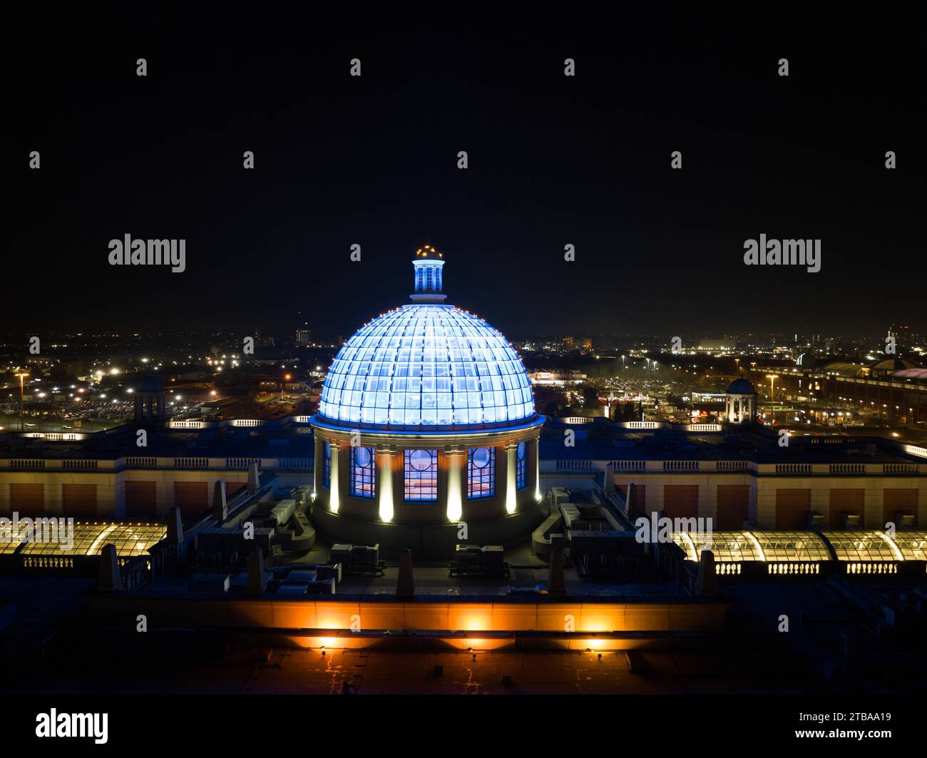 Trafford Centre Beleuchtete Kuppel Stockfoto