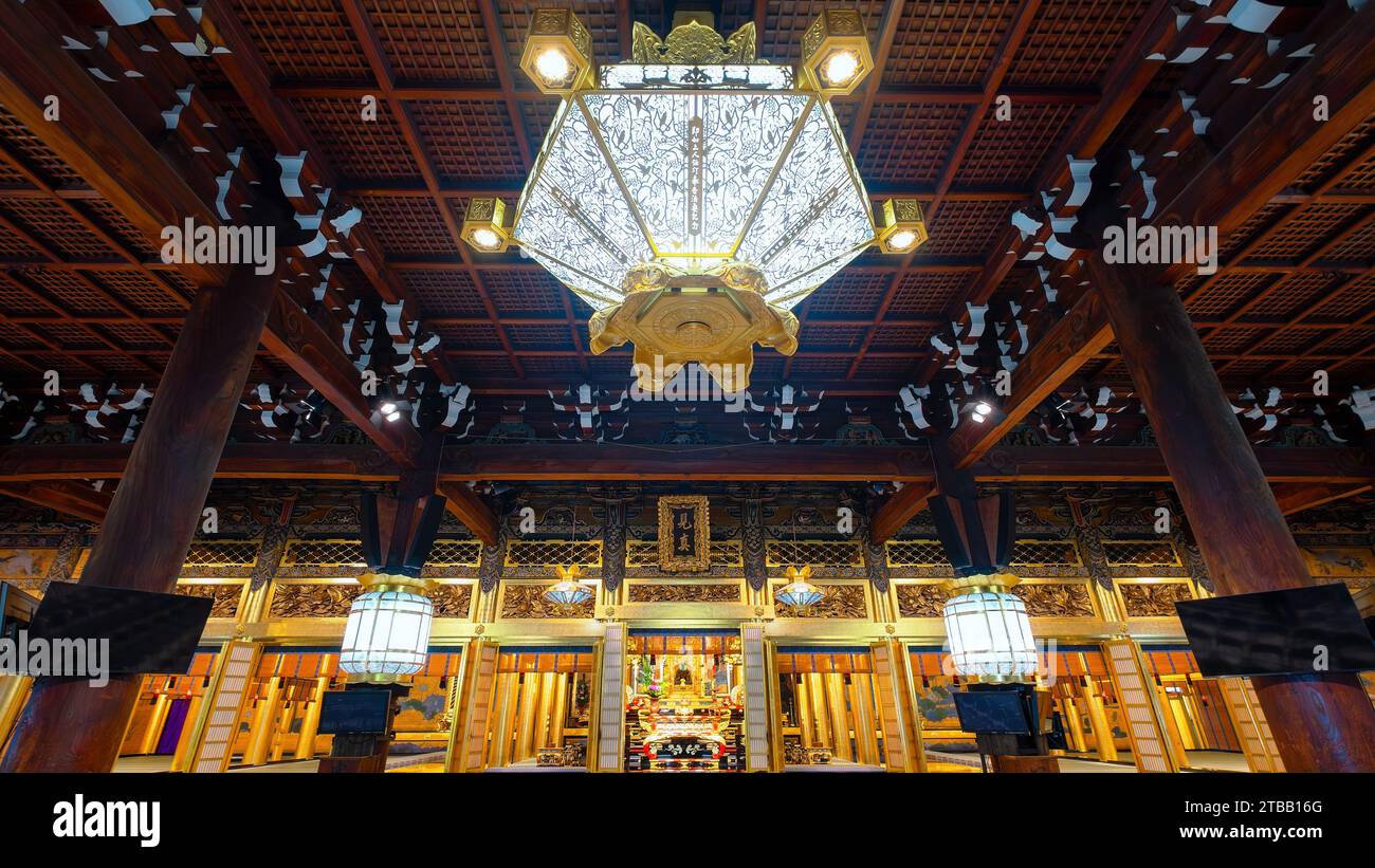 Kyoto, Japan 6. April 2023 Nishi HonganJI ist einer von zwei Jodo