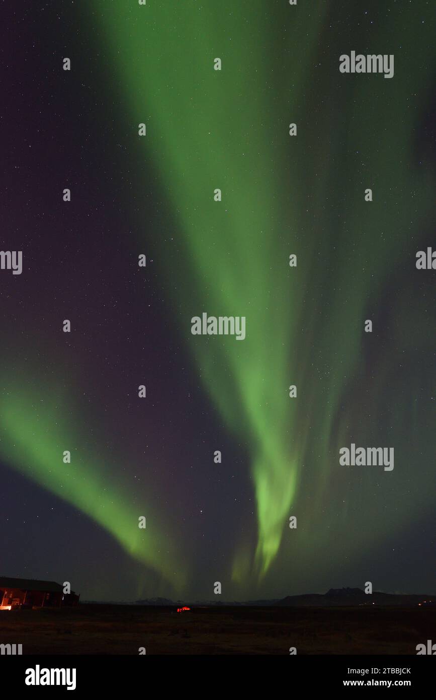 Aurora Borealis vom Hotel Ranga am 14. März 20023 Stockfoto