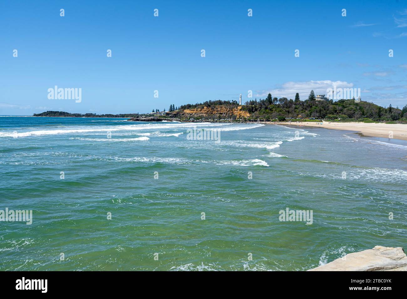 Turners Beach, Yamba, NSW, Australien Stockfoto
