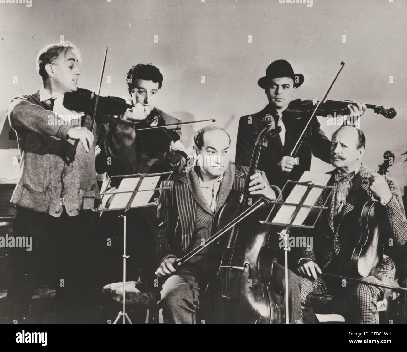 The Ladykillers (Rang, 1955). Mit Alec Guinness, Herbert Lom, Peter Sellers, Cecil Parker und Danny Green. Ealing Studios Stockfoto