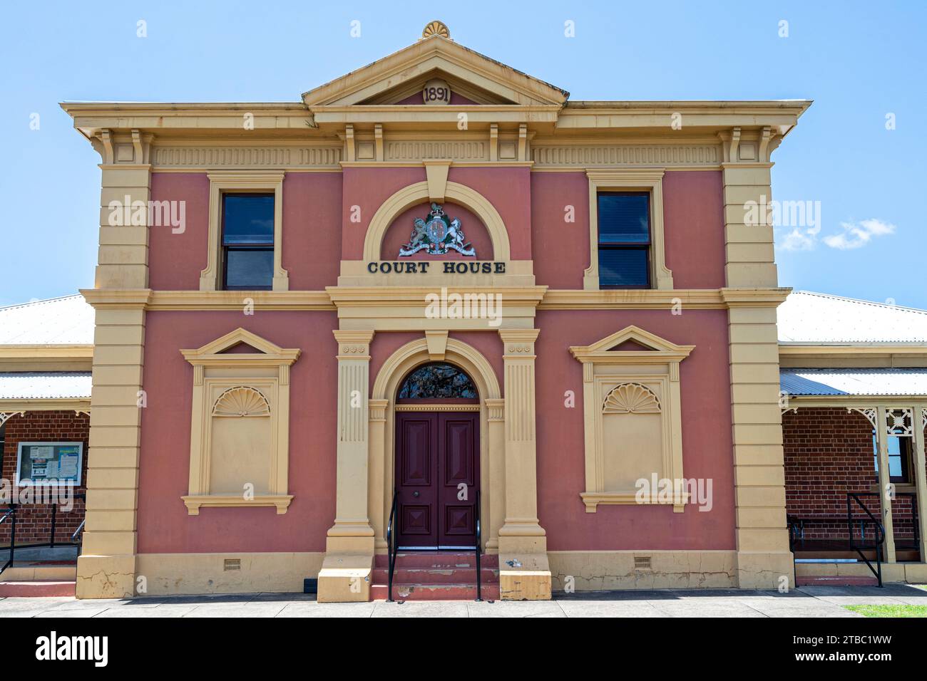 Historisches viktorianisches Court House, MacLean, New South Wales, Australien Stockfoto