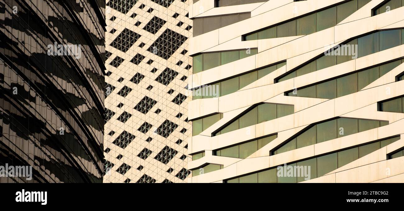 Ein Blick auf Riad's King Abdullah Financial District, Saudi-Arabien am 16. Oktober 2022 während des Noor Riad Festivals 2022. Foto: Manon Duclos/ABACAPRESS.COM Credit: Abaca Press/Alamy Live News Stockfoto