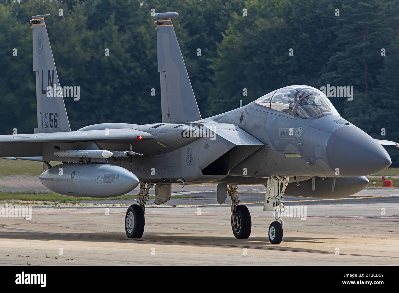48th Fighter Wing, Grim Reaper McDonnell Douglas F15, RAF Lakenheath, Norfolk, England 17.08.2020 Stockfoto