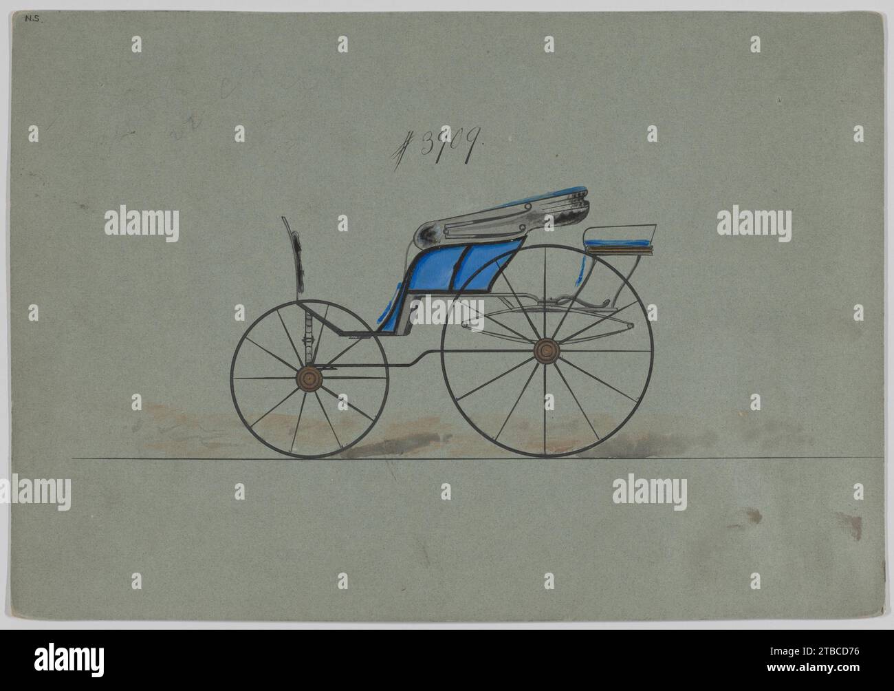 Design für Pony Phaeton, nein 3909 1923 von Brewster & Co. Stockfoto