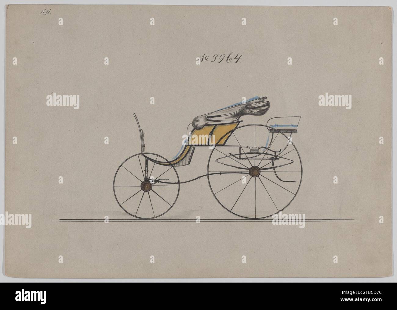 Design für Pony Phaeton, nein 3964 1923 von Brewster & Co. Stockfoto