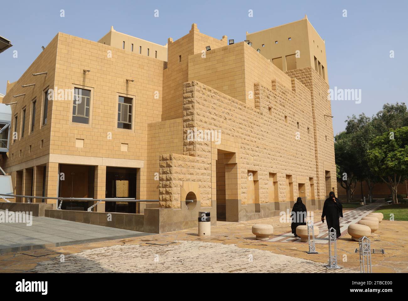 Ausstellungshalle im Al Murabba Historical Palce in Riad Stockfoto