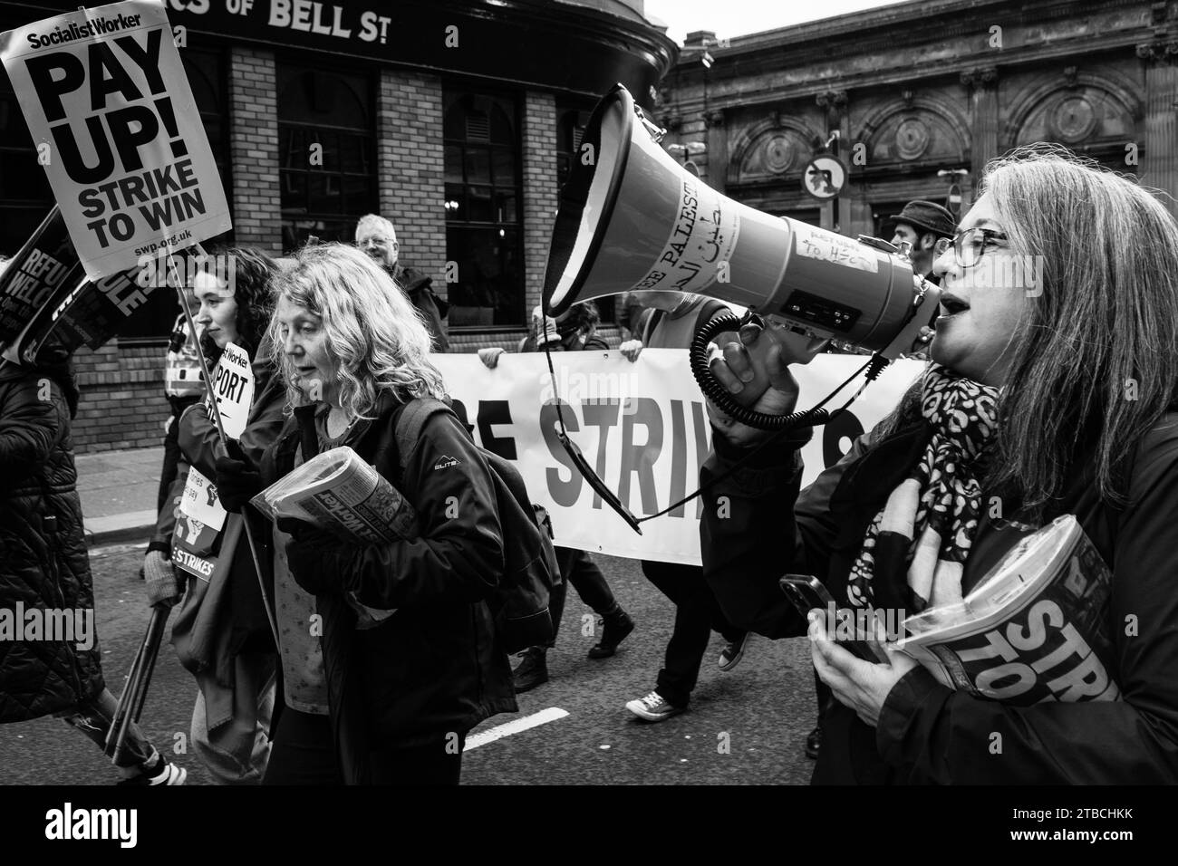 Glasgow Trades Union Council May Day Parade 2023 Stockfoto