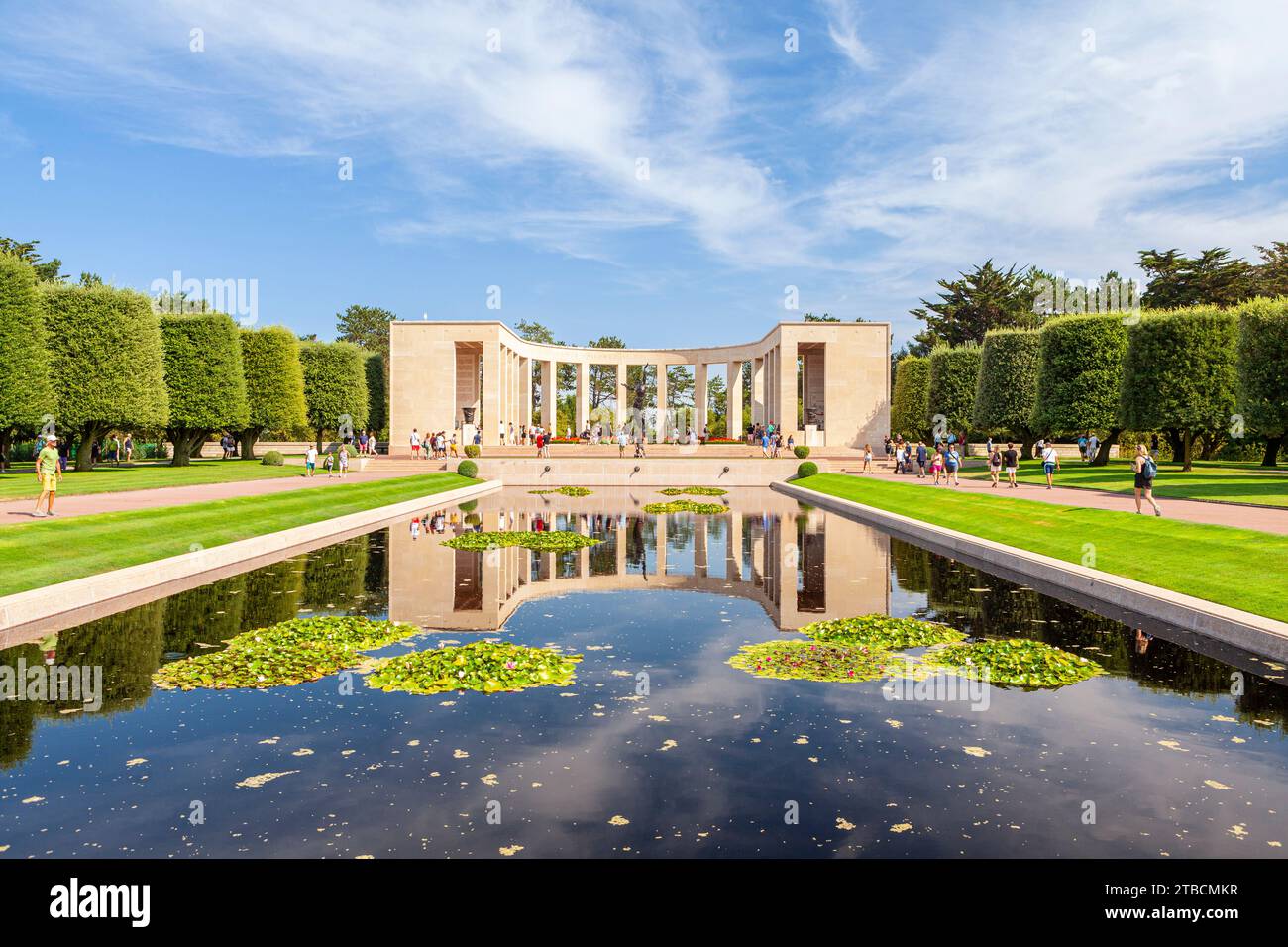 US-amerikanisches Cementery in Colleville-sur-Mer, Calvados, Basse-Normandie, Frankreich Stockfoto