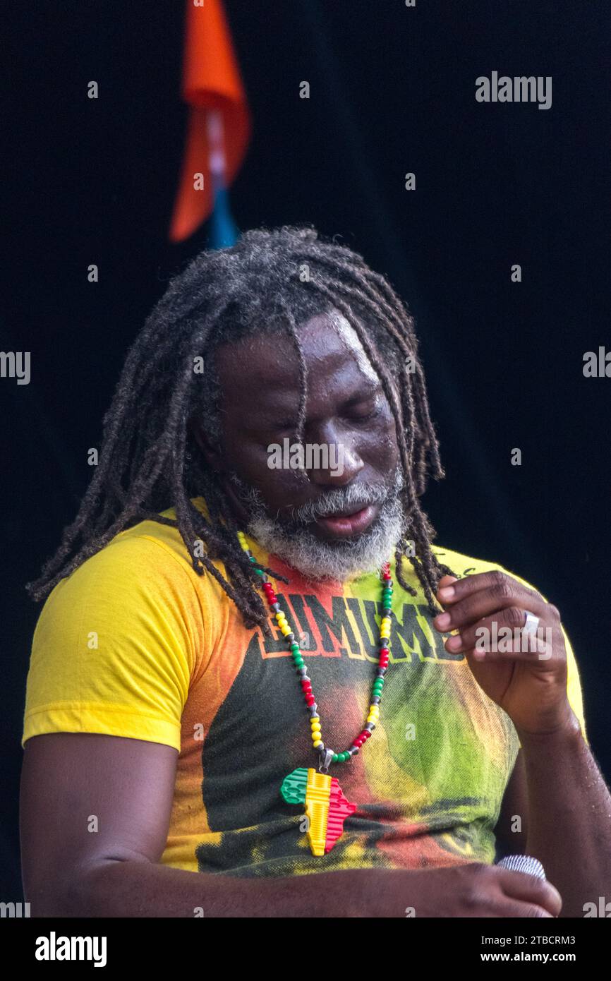 Tiken Jah Fakoly bei den Francofolies de Montréal 2017. Place des Festivals, Montreal, PQ, Kanada. Stockfoto