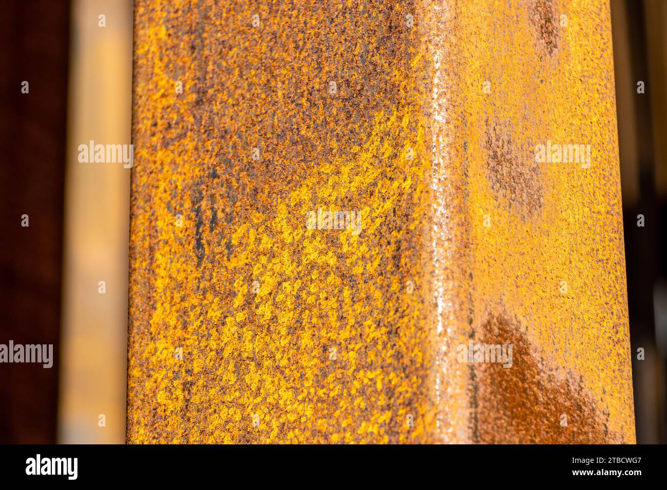 Eisenrost. Oxidierte Eisenoberfläche Stockfoto