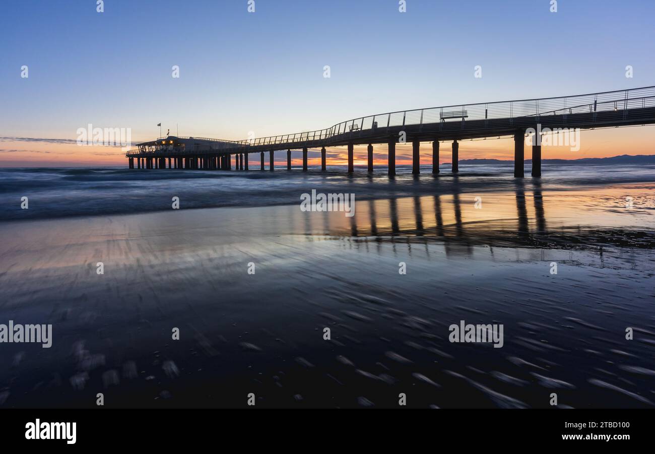 Warten auf die Nacht Stockfoto