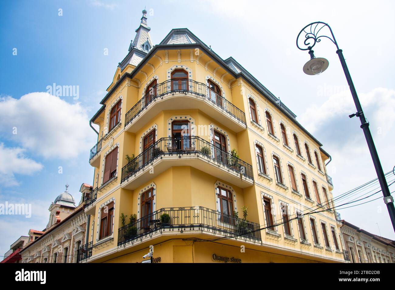 Kolozsvary Palast, schönes Jugendstilgebäude im Zentrum von Oradea, Kreis Bihor, Rumänien Stockfoto