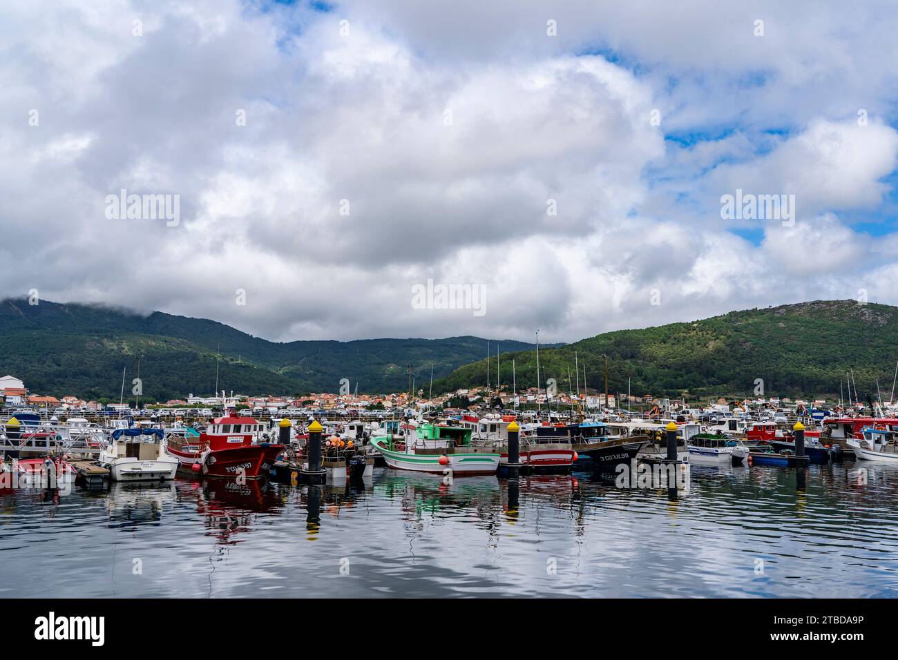 Fischereischleppnetzfischer in Muros, Galicien, Spanien Stockfoto