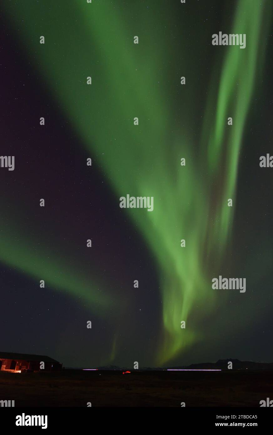 Aurora Borealis vom Hotel Ranga am 14. März 20023 Stockfoto