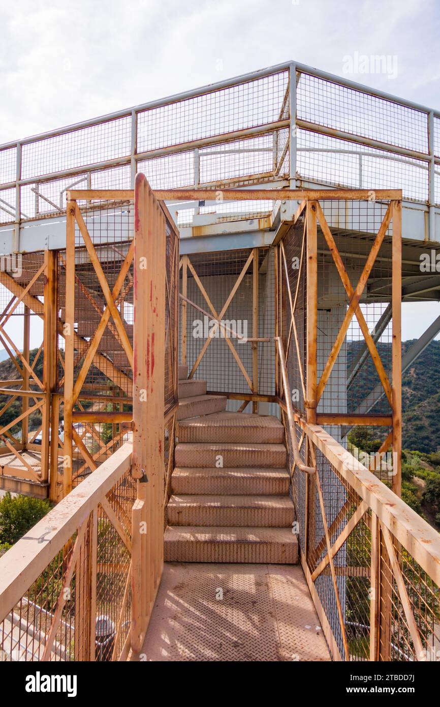 Der Nike Missile Silo in den Santa monica Mountains Stockfoto