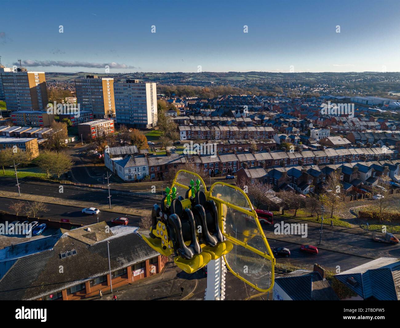 Stoke auf Trent Drohne Stockfoto